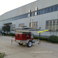 LED lights and solar generator set light tower